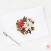Stickers Holiday Poinsettia (Enveloppe)