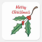 Stickers Holly de Noël (Devant)