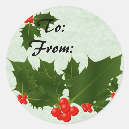 Stickers Holly To et From (Devant)