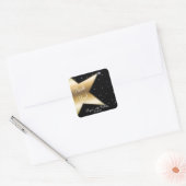 Stickers Hollywood Star Gold Black Anniversaire (Enveloppe)