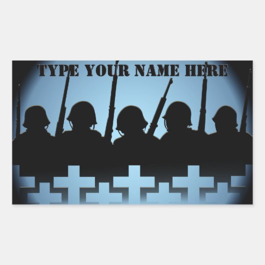 Stickers Hommage Soldat De Peur D'Oublier Les Stic (Devant)