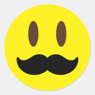 Stickers Homme Mustache Emoji