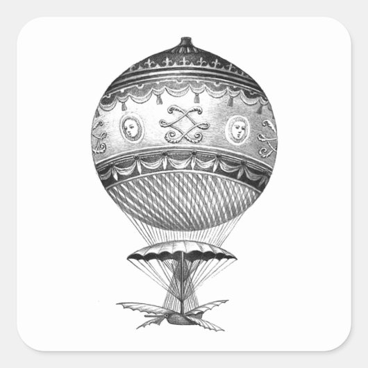 Stickers Hot Air Ballon Steampunk (Devant)