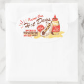 Stickers Hot Dog Oval (Sac)