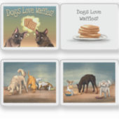 Stickers houden van wafels (Voorkant)