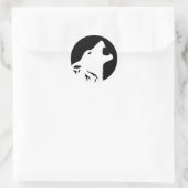 Stickers Howling Wolf (Sac)