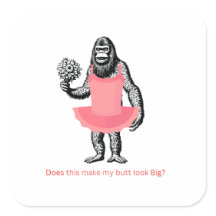 Stickers, humoristisch, grillig, bigfoot,