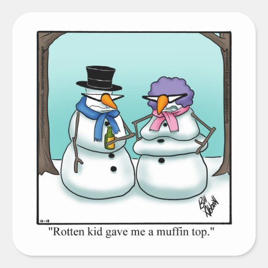 Stickers Humour de Noël (Devant)