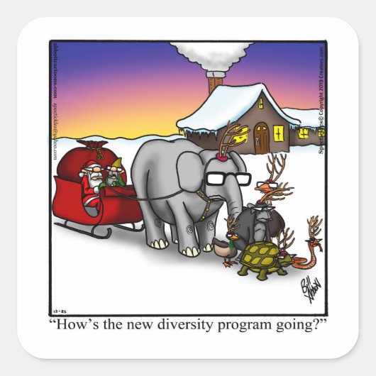 Stickers Humour de Noël (Devant)