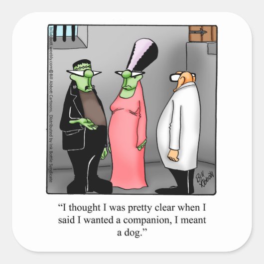 Stickers Humour Halloween Funny Frankenstein (Devant)