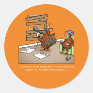 Stickers Humour Thanksgiving amusant