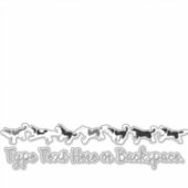 Stickers Husky Personnalisé Husky Sled Team Decks (Devant)