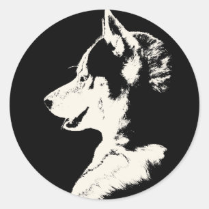 Stickers Husky Siberian Husky Stickers Malamute
