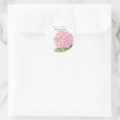 Stickers Hydrangea rose Aquarelle (Sac)