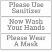 Stickers Hygiène Sanitaire (Devant)