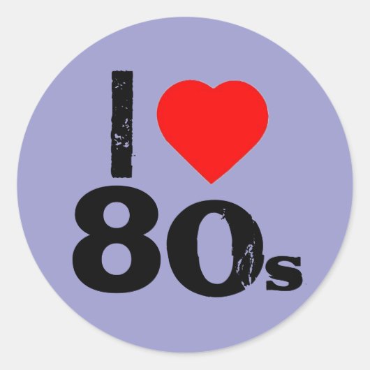 Stickers "I Heart 80's" (Devant)