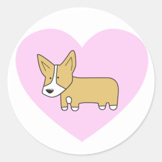 Stickers I Heart Corgis