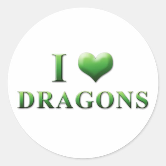 Stickers I Heart Dragons 003 (Devant)