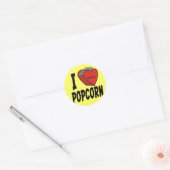 stickers I Heart Popcorn (Enveloppe)