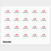 Stickers I Heart Zombies 001 (Feuille)