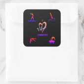 Stickers "I Love Gymnastique" (Sac)