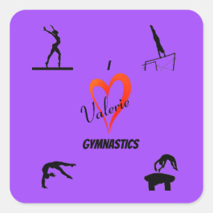 Stickers "I Love Gymnastique"
