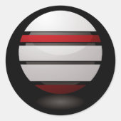 Stickers Icônes Droid Rouge Et Blanc (Devant)