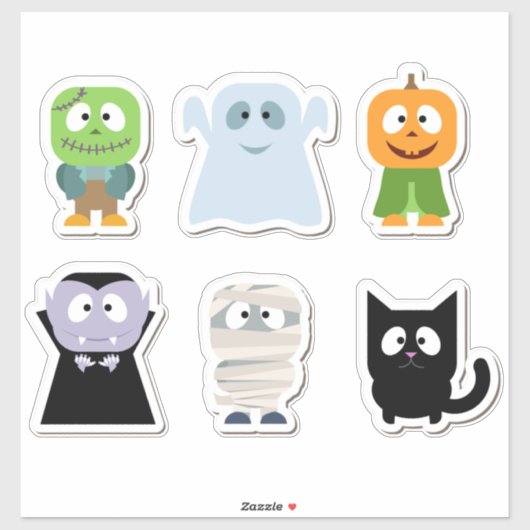 Stickers Icônes Halloween (Feuille)