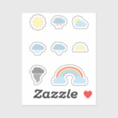 Stickers Icons Météo (Feuille)
