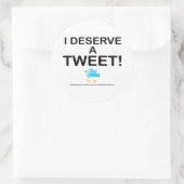 Stickers - Ik vind het fijn om een tweet te hebben (Tas)