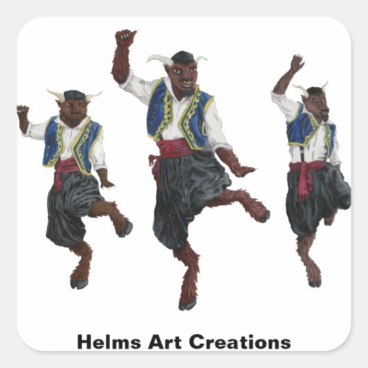 Stickers Imaginaire de la danse grecque des Minota (Devant)