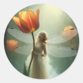 Stickers Imaginaire Fée Tulipe enchantée (Devant)