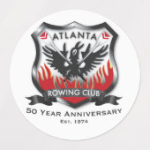 Stickers imperméables du 50e anniversaire (1,5 po) (Design 1)