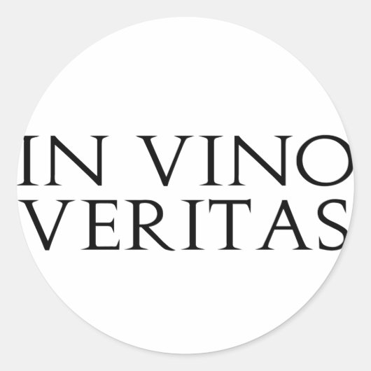 Stickers In Vino Veritas (Devant)