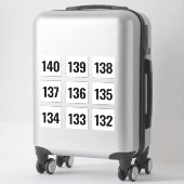 Stickers individuels grand nombre pour enchères (Sur valise)