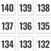 Stickers individuels grand nombre pour enchères (Devant)