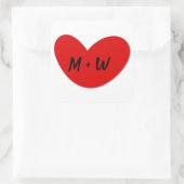 Stickers Initiales Coeur (Sac)