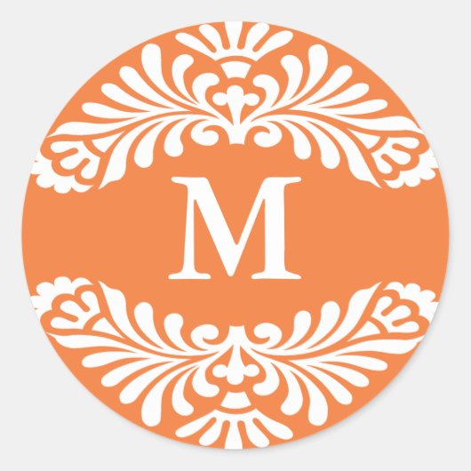 Stickers initiaux Monogrammes ::Rose corallien - O (Devant)