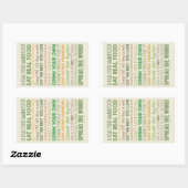 Stickers Inspiration alimentaire (Feuille)