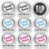 Stickers Insulin Intérieur Pod [Vinyl transparent] (Devant)