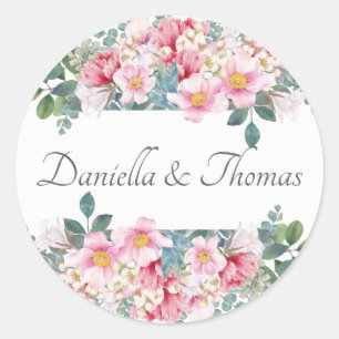 Stickers Invitation Mariage de jardin parfumé