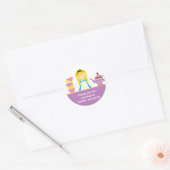 Stickers Invitations Alice au pays des merveilles (Enveloppe)