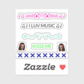 Stickers iPhone cool tendance pour le dos du télép (Feuille)