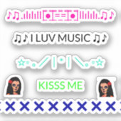 Stickers iPhone cool tendance pour le dos du télép (Recto)