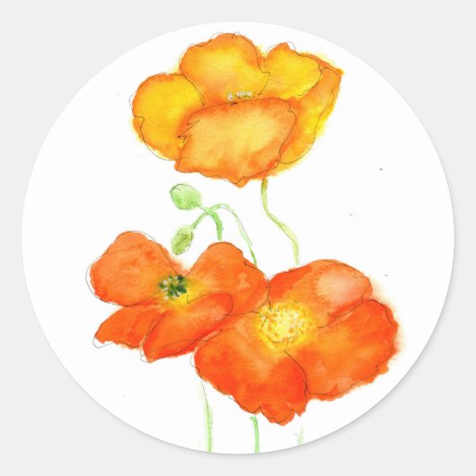 Stickers Islande Poppies (Devant)