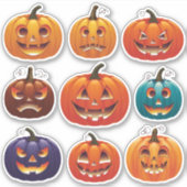 Stickers Jack-o’-Lantern Festive (Devant)