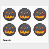 Stickers Jack oLantern déplaisant Hollow Halloween (Feuille)