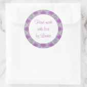 Stickers "JACQUARD" 3" ronds LILAC (Sac)
