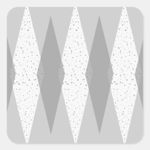Stickers Jacquard gris moderne du milieu du siècle