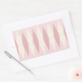 Stickers Jacquard rose moderne du milieu du siècle (Enveloppe)